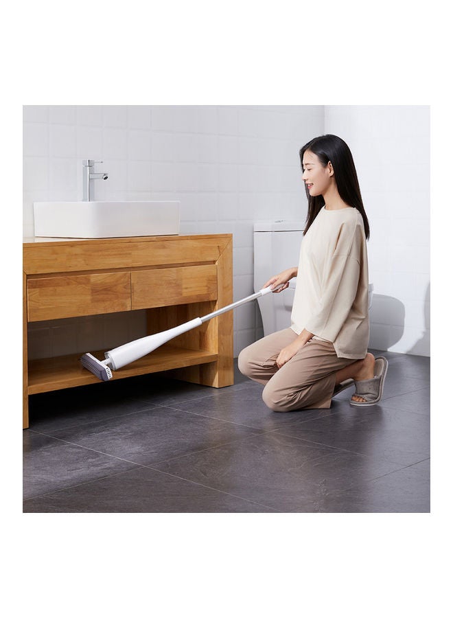 Generic - Handheld Sponge Standing Space Saving Floor Mop White 42 x 10 x 15cm - Image 1