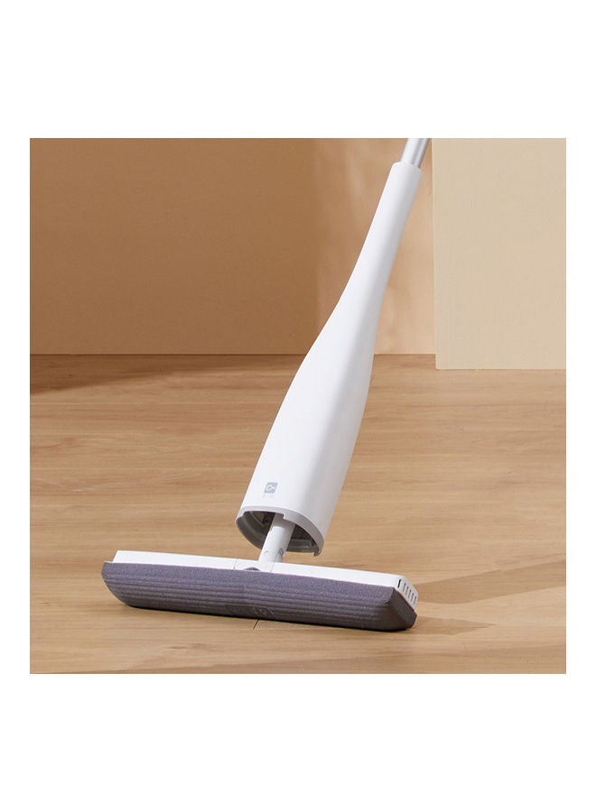 Generic - Handheld Sponge Standing Space Saving Floor Mop White 42 x 10 x 15cm - Image 1