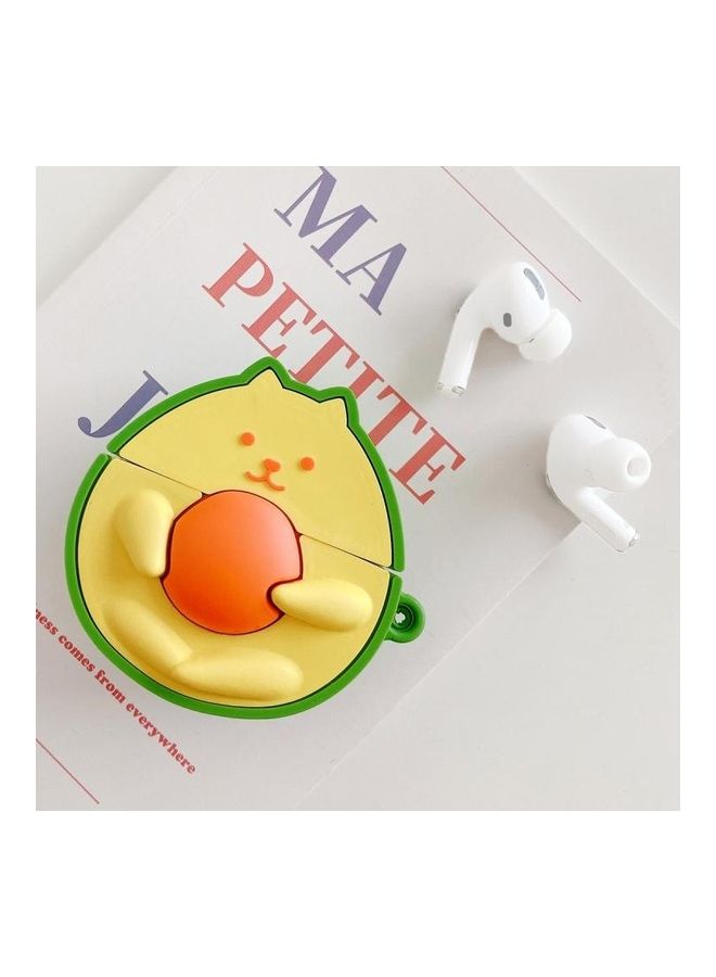 BGM Avocado Cat Shape Earphone Protective Case For AirPods Pro Multicolour - Image 1