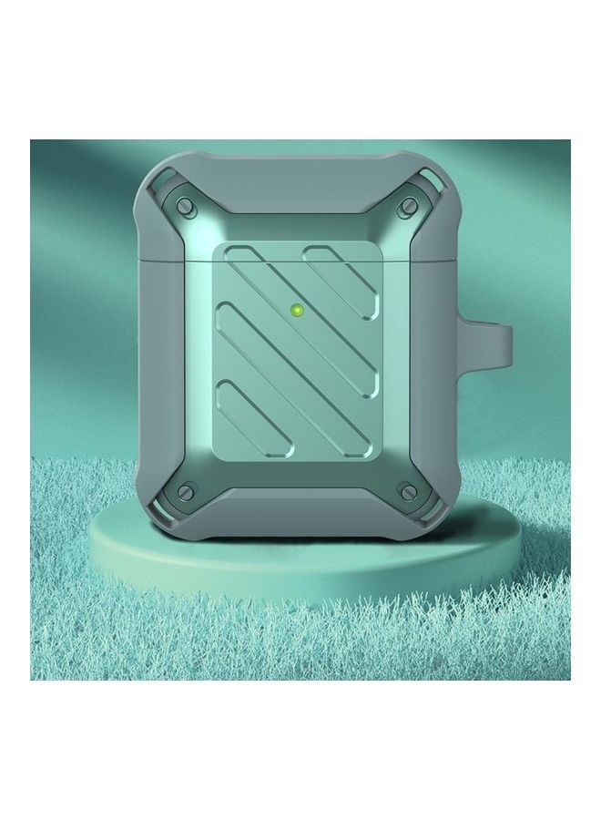 بي جي إم غطاء حماية واقي مضاد للصدمات مصنوع من السيليكون لسماعات أبل آيربودز 1/2 أخضر - Image 1