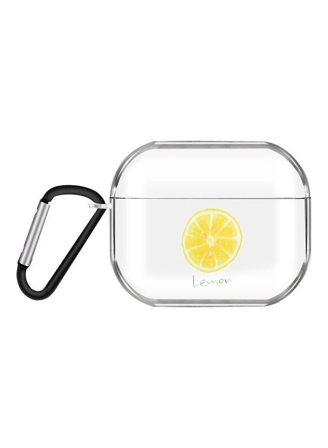 بي جي إم غطاء حماية لسماعات آير بودز برو 3 بنمط قطة أبيض/ أصفر - Image 1