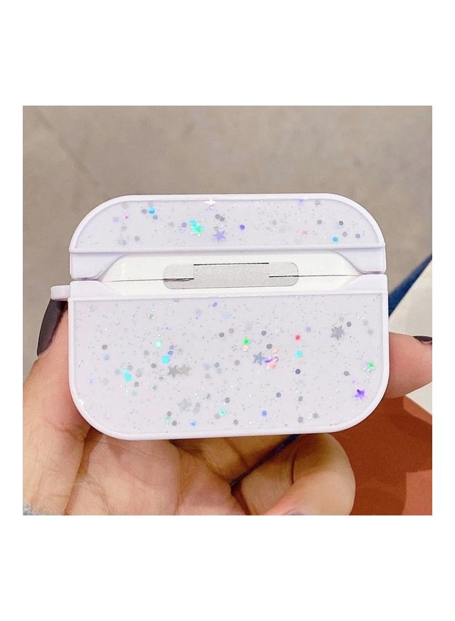 BGM Gypsophila Flowers Pattern Wireless Earphone Protective Case For AirPods Pro Multicolour - Image 3