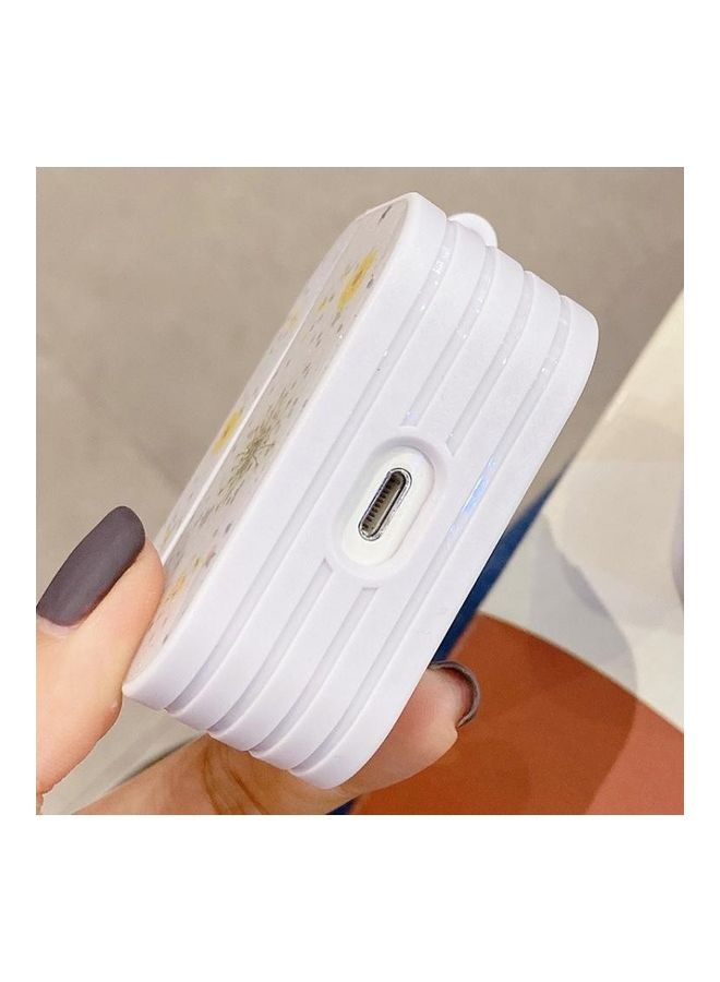 BGM Gypsophila Flowers Pattern Wireless Earphone Protective Case For AirPods Pro Multicolour - Image 4