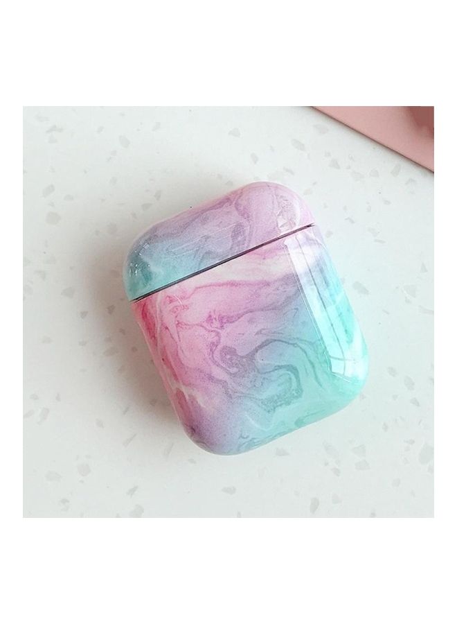 BGM Marble Pattern Wireless Earphones Charging Box Protective Case for Apple AirPods 1/2 Multicolour  - Image 1