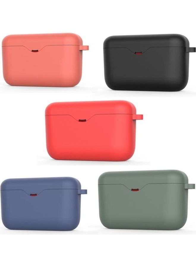 BGM 2-Piece Liquid Silicone Protective Cover Case for Sony WF-H800 Green - Image 2