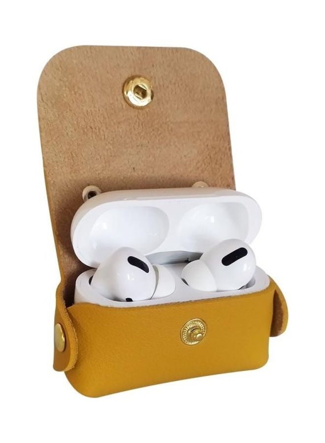 BGM Leather Tassels Earphones Shockproof Protective Case for Apple AirPods 1/2 Brown - Image 4