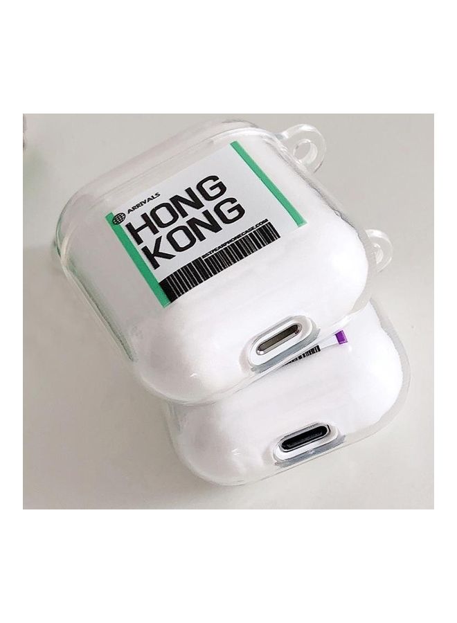 بي جي إم غطاء حماية واق من البولي يوريثان الحراري مزين بملصق تذكرة سفر لسماعات أبل آيربودز 1/2 متعدد الألوان - Image 3