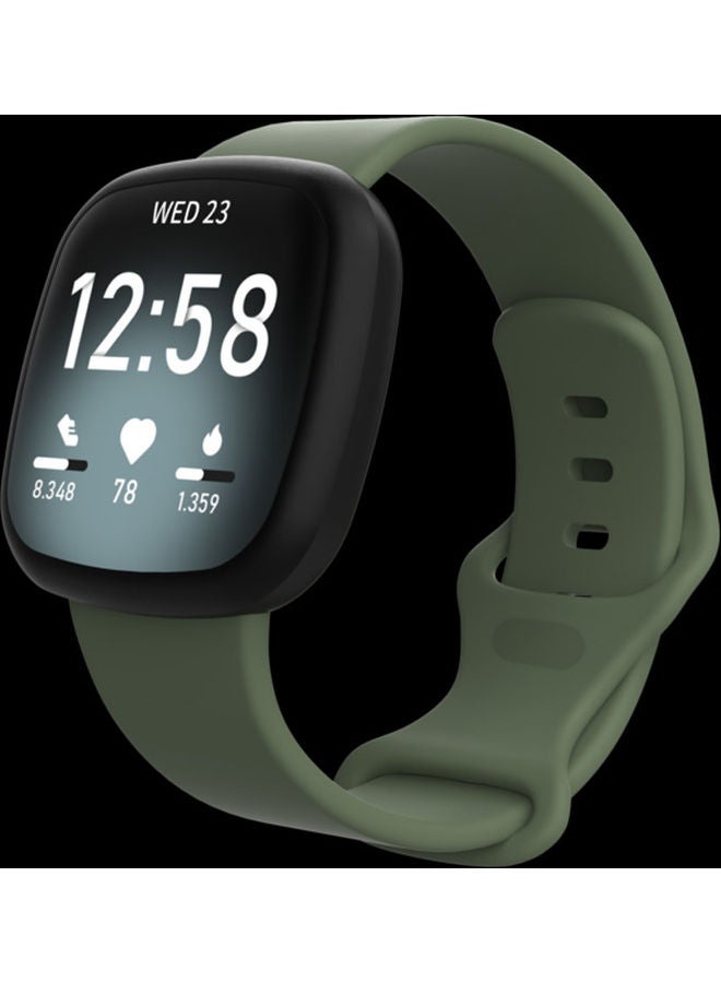 MARGOUN Replacement Band Silicone Sport Strap for Fitbit Versa 3/Sense SmartWatch Green  - Image 4
