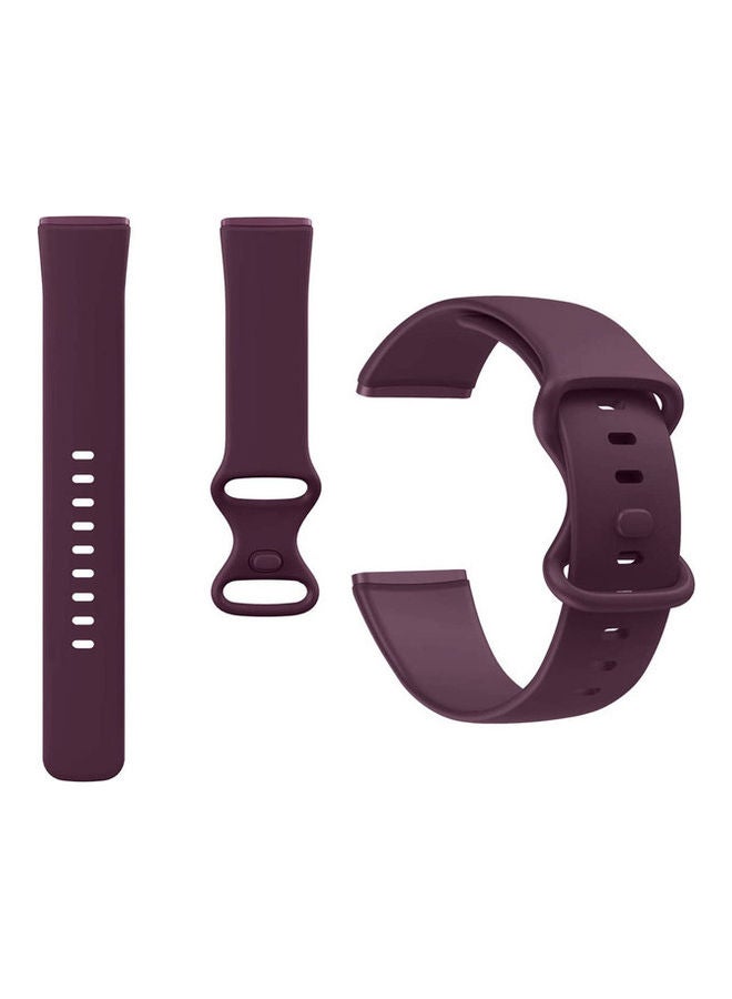 MARGOUN Replacement Band Silicone Sport Strap for Fitbit Versa 3/Sense SmartWatch Purple - Image 2