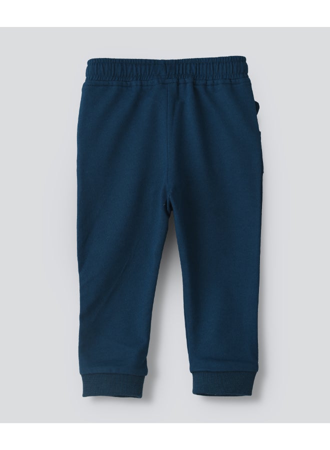 JAM Low-Rise Knit Joggers Blue - Image 2