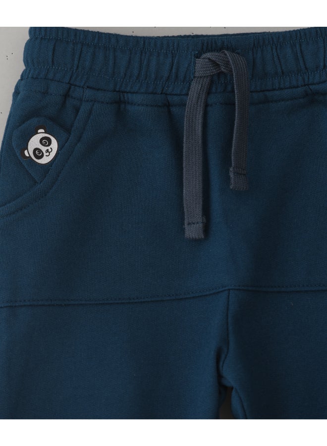 JAM Low-Rise Knit Joggers Blue - Image 3