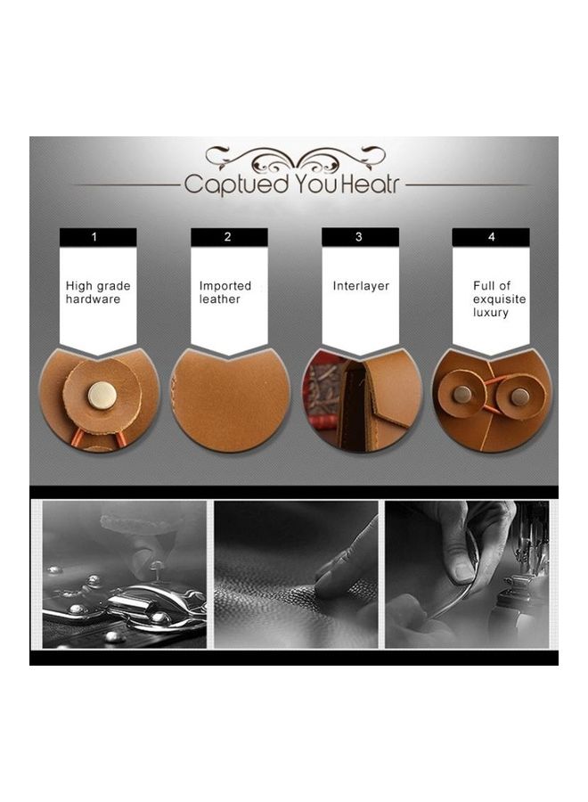 بي جي إم حافظة محمولة لسماعات الأذن وشاحن سلك البيانات بني - Image 4