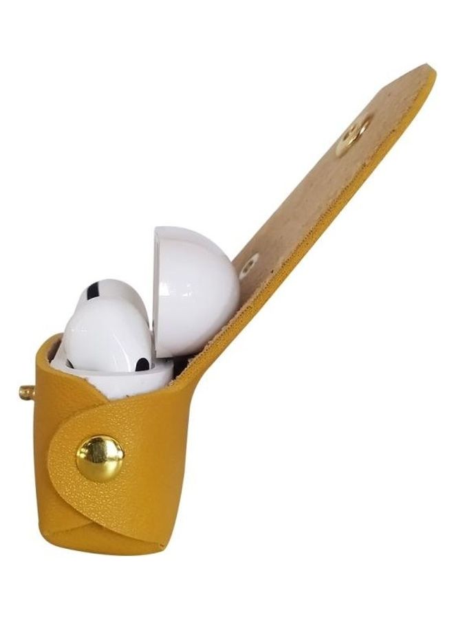 BGM Leather Tassels Earphones Shockproof Protective Case for Apple AirPods 1/2 Green - Image 2