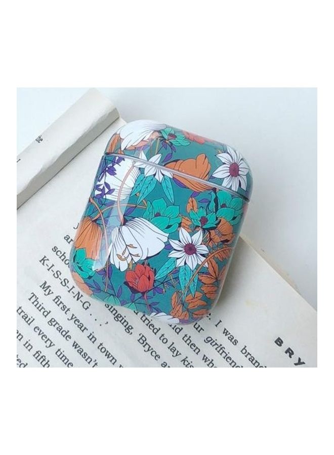 BGM - Generation Glossy Exquisite Orchid Pattern Bluetooth Headset Case For Apple AirPods 1/2 Multicolour - Image 1