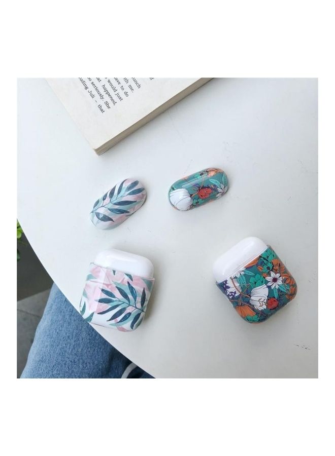 BGM - Generation Glossy Exquisite Orchid Pattern Bluetooth Headset Case For Apple AirPods 1/2 Multicolour - Image 1