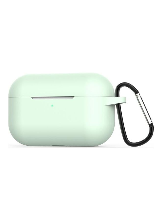 بي جي إم غطاء حماية واق من السيليكون لسماعة الأذن اللاسلكية مع حلقة لسماعات أبل آيربودز برو أخضر