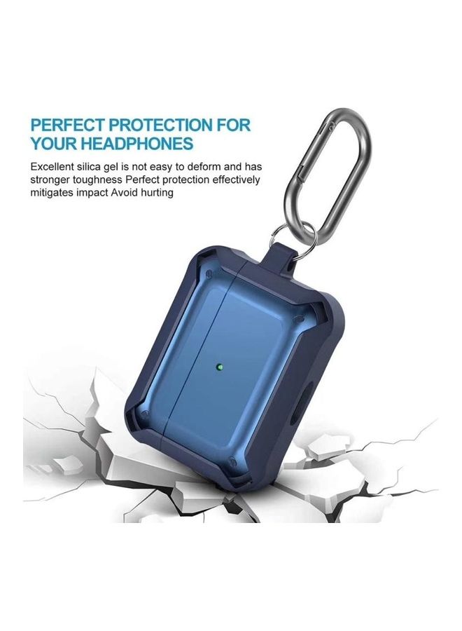 BGM Shockproof Silicone Wireless Earphones Protective Case For Apple AirPods Pro Blue/Red - Image 4