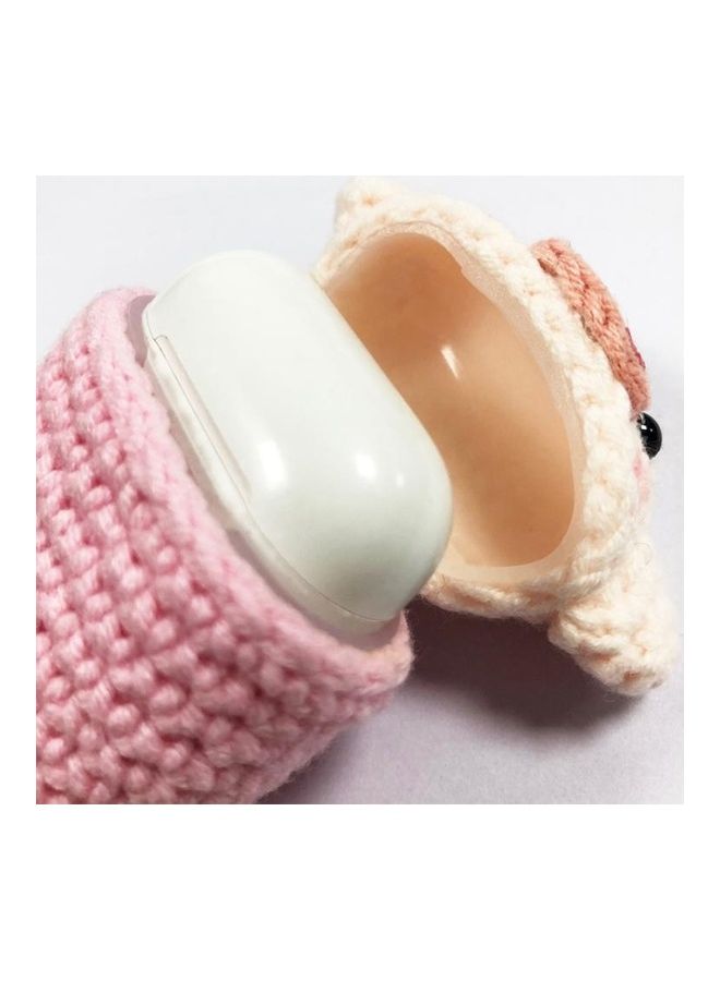 BGM Knitted Cute Cartoon Plush Doll Protective Case for Apple AirPods 1/2 Black - Image 4