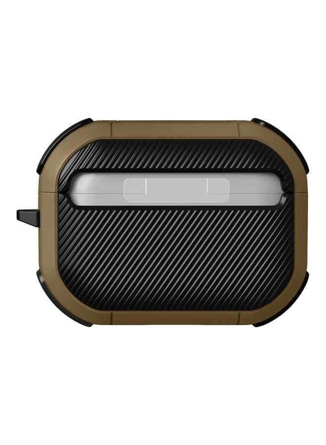 BGM Thunder Mecha TPU Wireless Earphones Protective Case For Apple AirPods 1/2 Brown/Black - Image 2