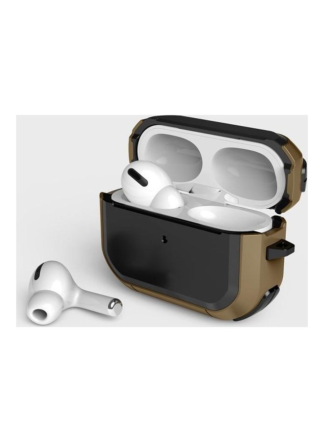 BGM Thunder Mecha TPU Wireless Earphones Protective Case For Apple AirPods 1/2 Brown/Black - Image 4