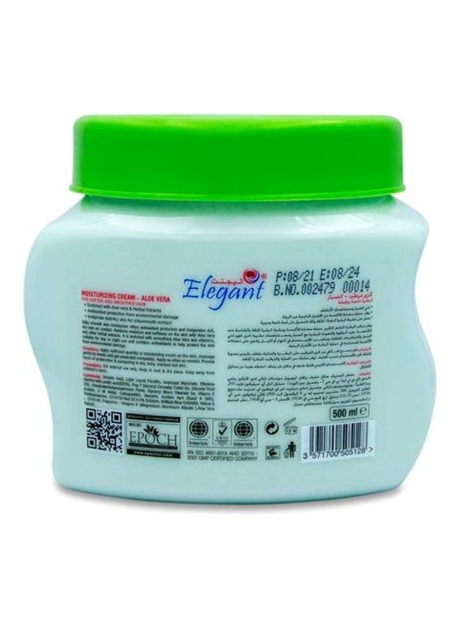 Elegant - Aloe Vera Hand and Body Moisturizing Cream Green 500ml - Image 1
