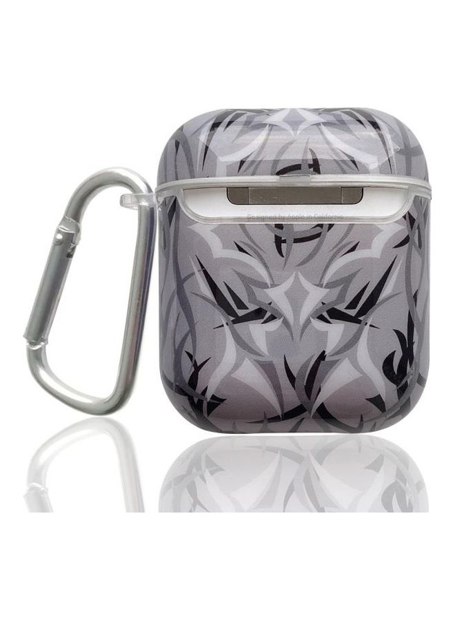 BGM TPU Bauhinia Earphone Protective Case with Hook For Apple AirPods 1 / 2 Black - Image 2