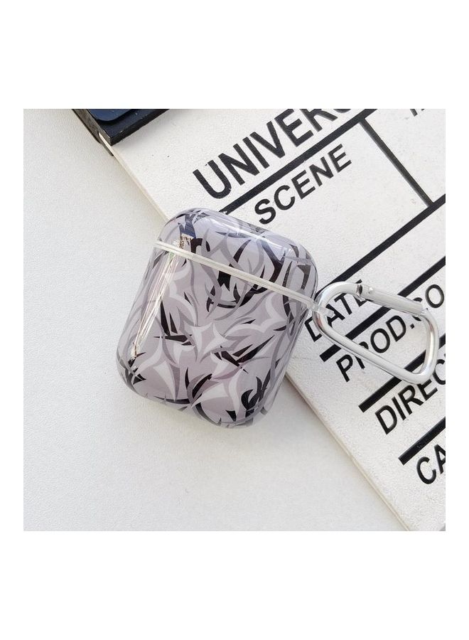 BGM TPU Bauhinia Earphone Protective Case with Hook For Apple AirPods 1 / 2 Black - Image 3