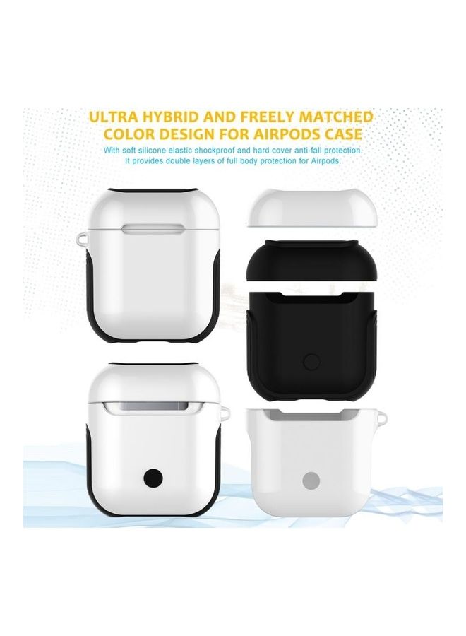 BGM - Bluetooth Earphones Case For Apple AirPods 1/2 Generation White/Black - Image 1