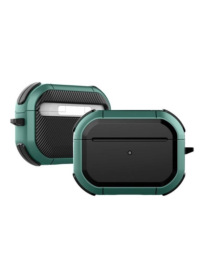 بي جي إم حافظة حماية ثاندر ميكا من البولي يوريثان الحراري لسماعات أبل آيربودز برو أخضر/أسود - Image 1