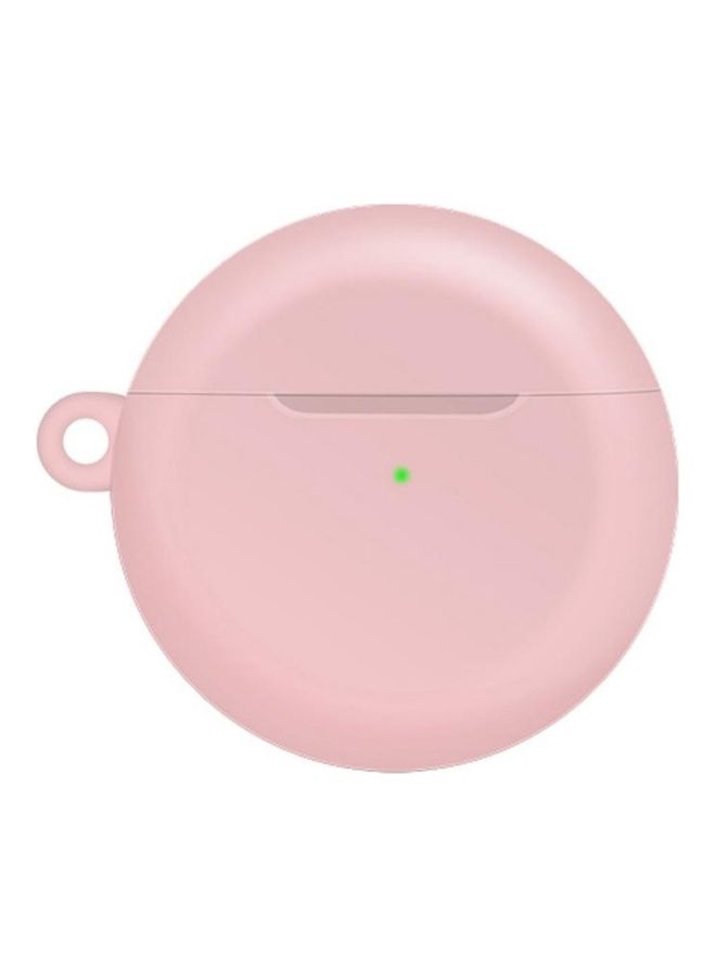 بي جي إم غطاء حماية من السيليكون مضاد للماء بتغطية كاملة مع خطاف لسماعة هواوي فري بادز 4 وردي - Image 2