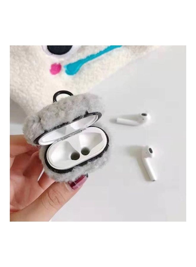 BGM - Plush Bluetooth Headphone Protective Case For Apple AirPods 1/2 Grey - Image 1