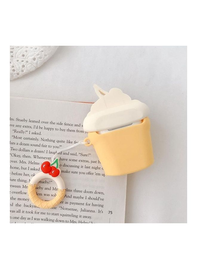 بي جي إم غطاء حماية واق من السيليكون على شكل آيس كريم لسماعات أبل آيربودز الجيل 1/2 متعدد الألوان - Image 2