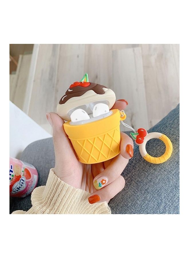 بي جي إم غطاء حماية واق من السيليكون على شكل آيس كريم لسماعات أبل آيربودز الجيل 1/2 متعدد الألوان - Image 4