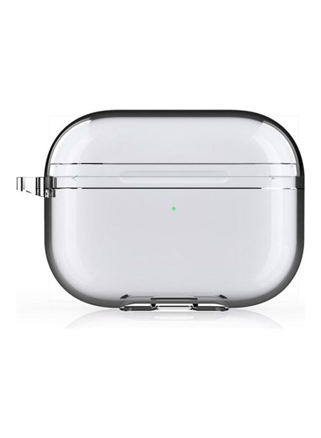 BGM Wireless Earphones Shockproof Liquid Silicone Protective Case for Apple AirPods 3 Clear/White - Image 1