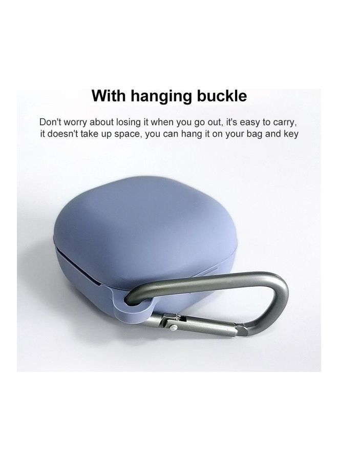 BGM Bluetooth Earphone Silicone Protective Case with Hook For Samsung Galaxy Buds Live / Pro Red - Image 4