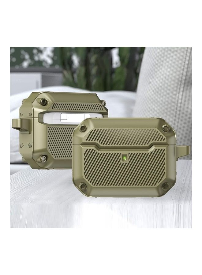 BGM Shield Armor Waterproof Wireless Earphone Protective Case For AirPods Pro Green - Image 1