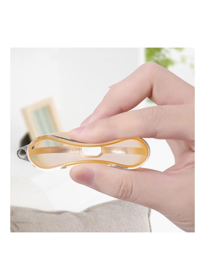 BGM 2-Piece Transparent TPU Headphone Protective Case For Apple AirPods 1/2 Gold/Clear - Image 3