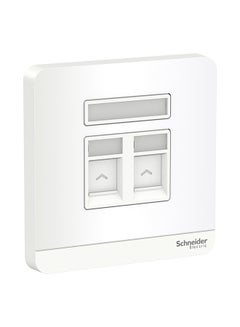 Two keystone Avataron Wallplate White 8.6x8.6x3.17cm