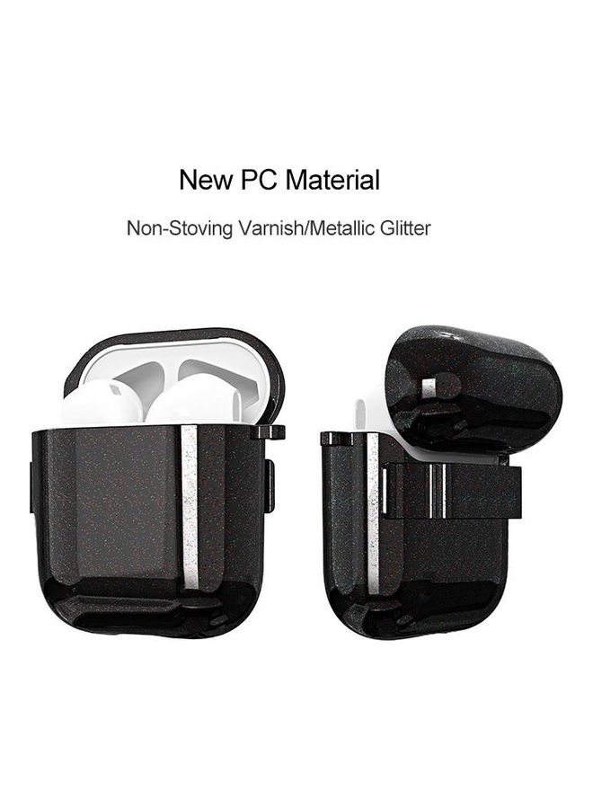 BGM Metal Glitter PC Wireless Earphone Protective Case For AirPods 1/2 Blue - Image 4