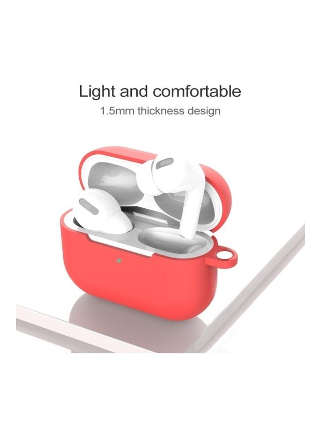 BGM - Silicone Wireless Earphone Protective Case Cover with Lanyard Hole For AirPods Pro 3 Blue - Image 1