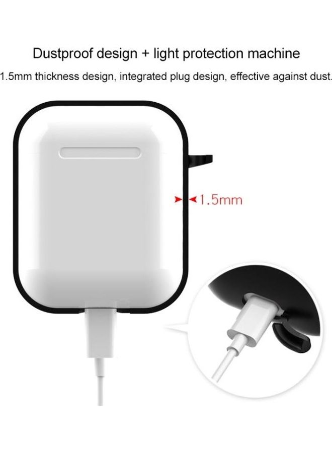 BGM Wireless Earphones Shockproof Silicone Protective Case for Apple AirPods 1/2 Generation Green - Image 3