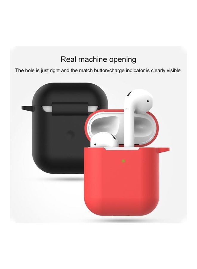 BGM Wireless Earphones Shockproof Silicone Protective Case for Apple AirPods 1/2 Generation Green - Image 4