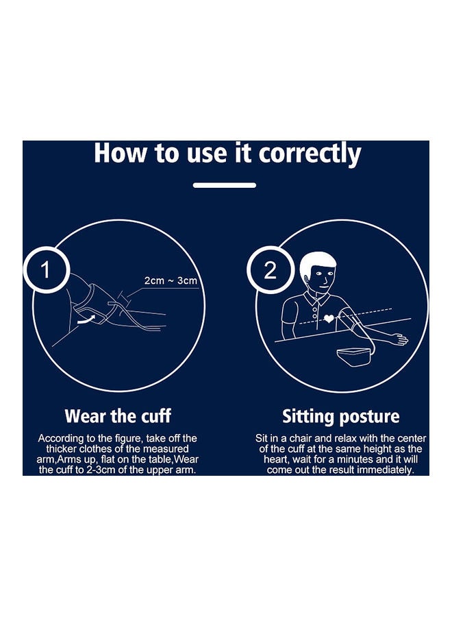 Electronic Blood Pressure Monitor White - Image 5