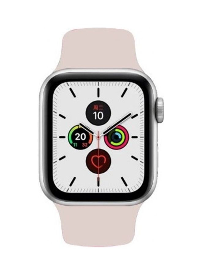 MARGOUN 3-Pack Replacement Silicone Band For Apple Watch Grey/White/Pink Sand - Image 2
