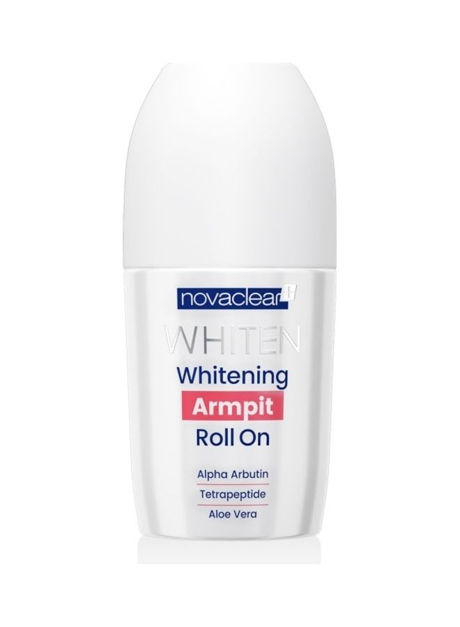 novaclear - Whiten Whitening Armpit Roll On White 50ml - Image 1