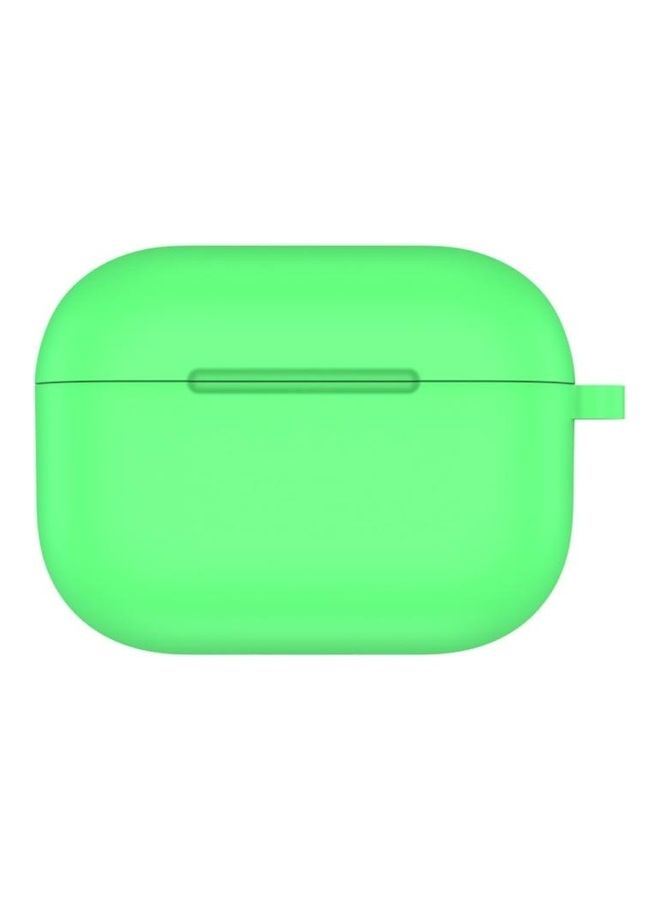 BGM Thicken Silicone Round Bottom Earphone Protective Case For Apple AirPods Pro Green - Image 1