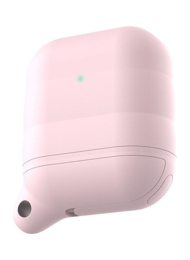 BGM Wireless Earphone Waterproof Silicone Protective Case For Apple AirPods 1/2 Generation Pink - Image 1