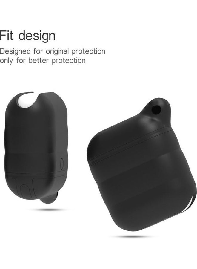 BGM Wireless Earphone Waterproof Silicone Protective Case For Apple AirPods 1/2 Generation Pink - Image 5