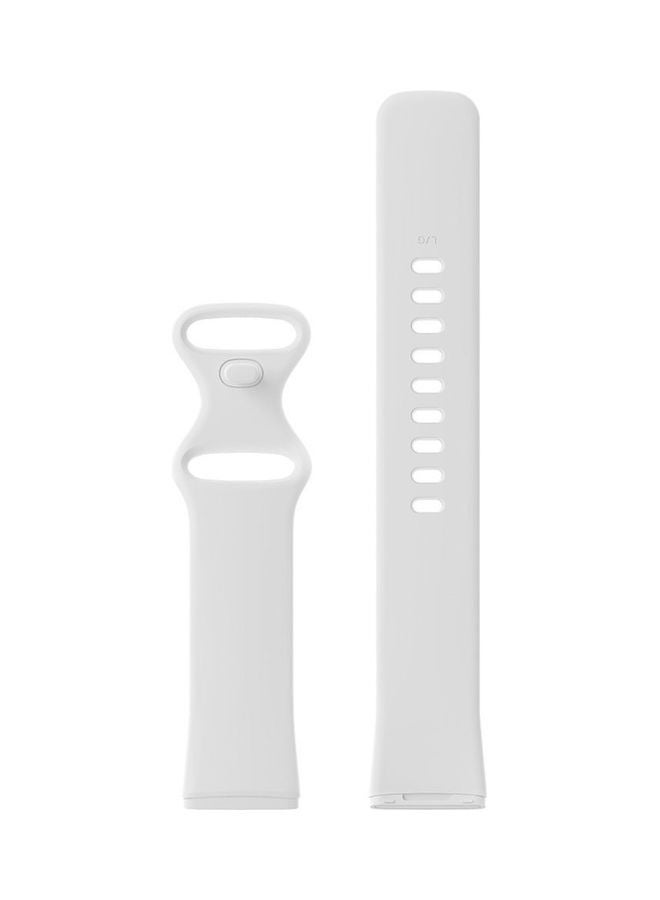 MARGOUN Replacement Band Silicone Sport Strap for Fitbit Versa 3/Sense SmartWatch White - Image 3