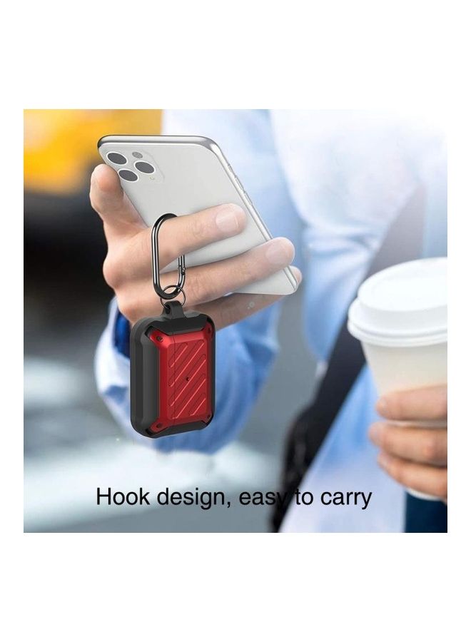 BGM Wireless Earphones Shockproof Bumblebee Twill Silicone Protective Case for AirPods Pro Orange/Green - Image 3